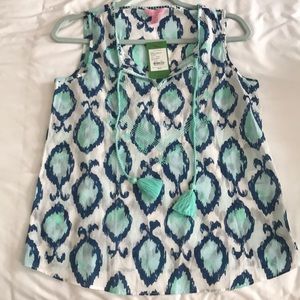 NWT Lilly Pulitzer tank blouse sz xs